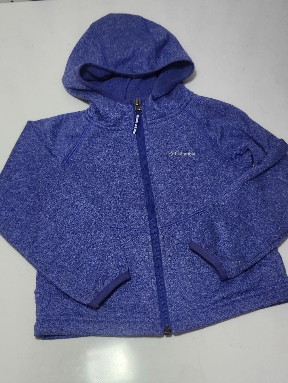 Columbia Kids Purple Heather Hooded Zip Jacket 3T